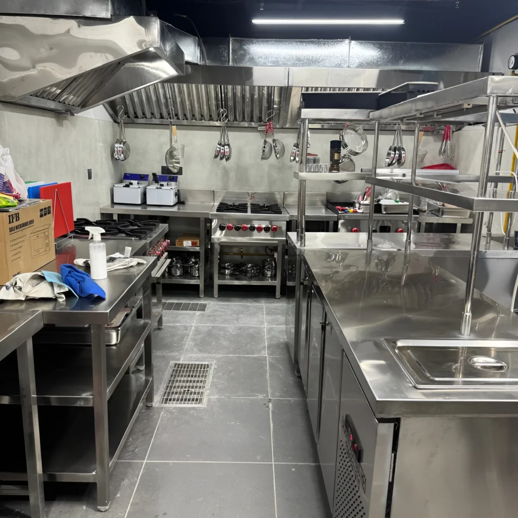 Commercial Kitchen Equipment Setup