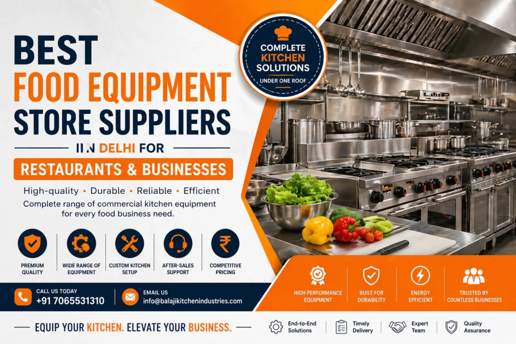 Best Food Equipment Store Suppliers in Delhi for Restaurants & Businesses