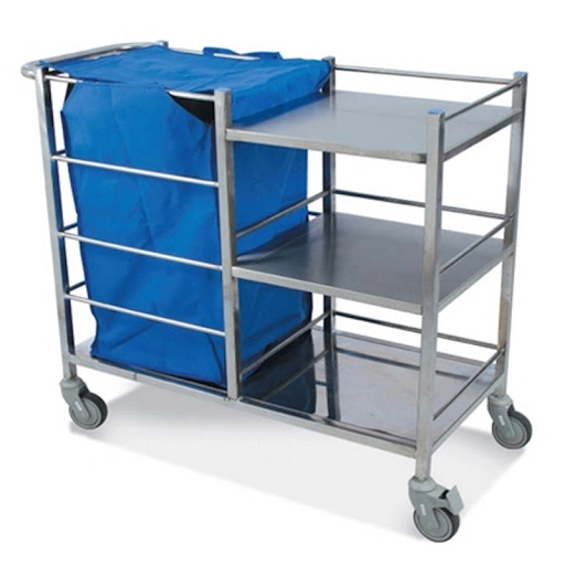SS Linen Cum Utility Trolley