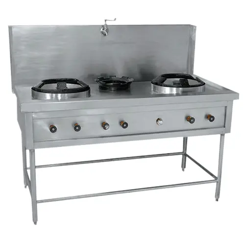 Three Burner Chinese Range(Gas)