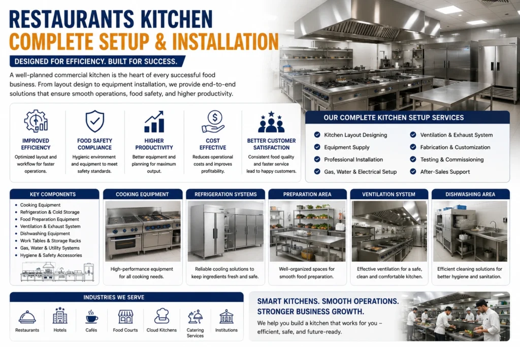 Restaurants Kitchen Complete Setup & Installation: The Foundation of a Successful Food Business