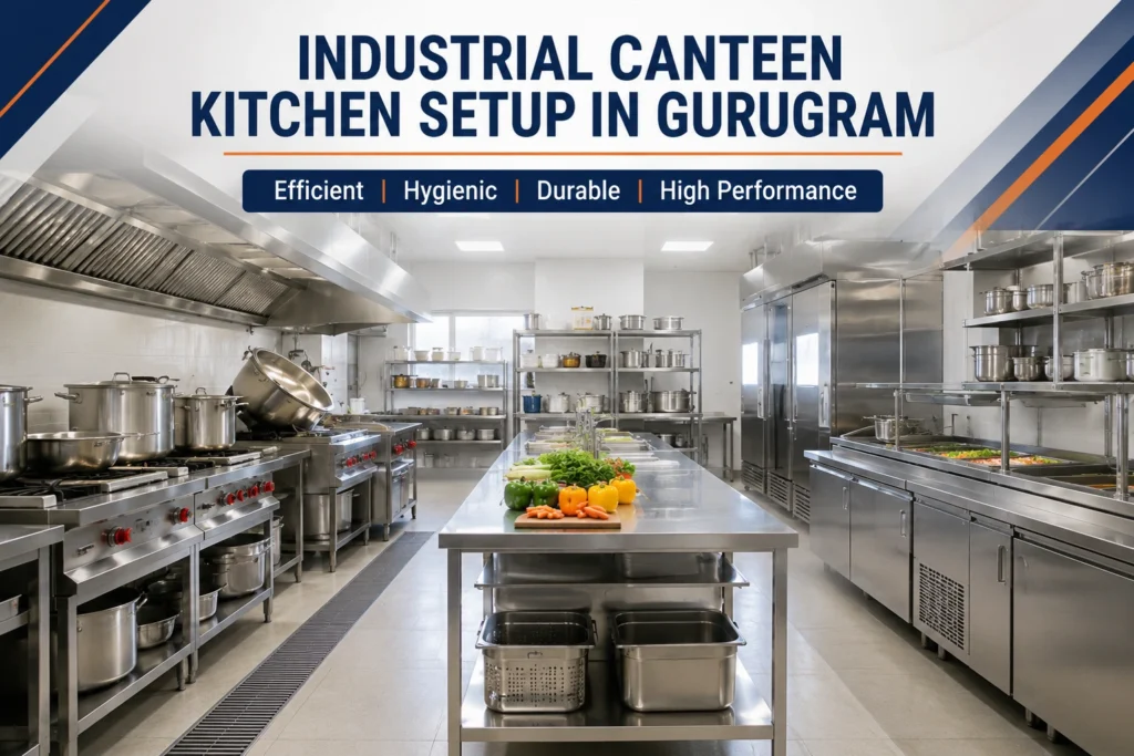 Industrial Canteen Kitchen Setup in Gurugram – Complete Guide to Efficient Commercial Kitchen Solutions