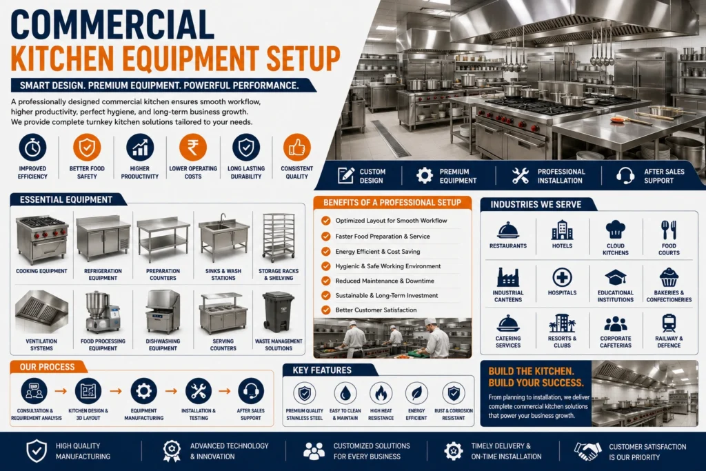 Commercial Kitchen Equipment Setup: Complete Guide for Modern Food Businesses